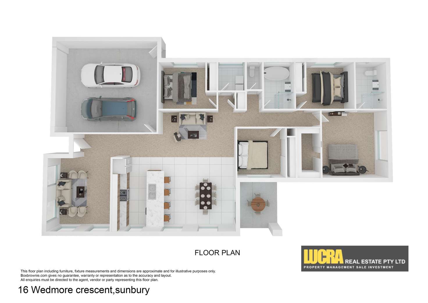 Floorplan of Homely house listing, 16 Wedmore Crescent, Sunbury VIC 3429
