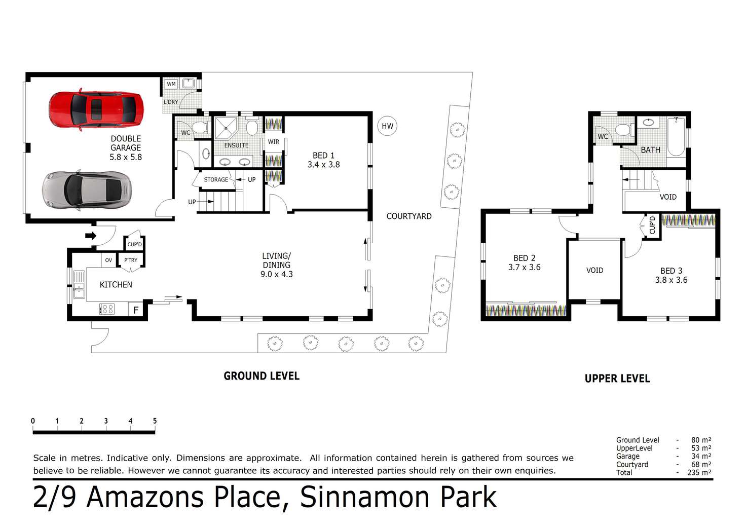 Floorplan of Homely townhouse listing, 2/9 Amazons Place, Sinnamon Park QLD 4073