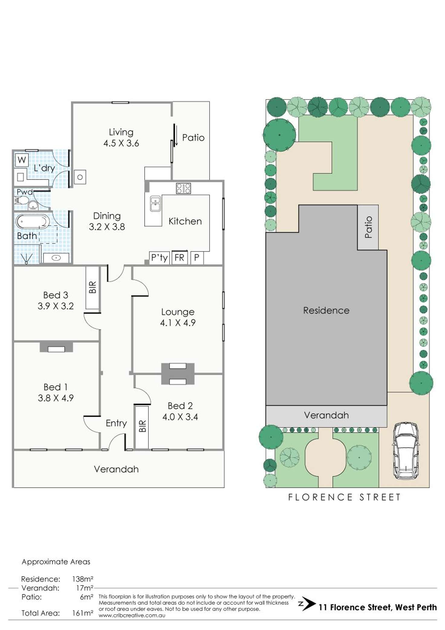 Floorplan of Homely house listing, 11 Florence Street, West Perth WA 6005