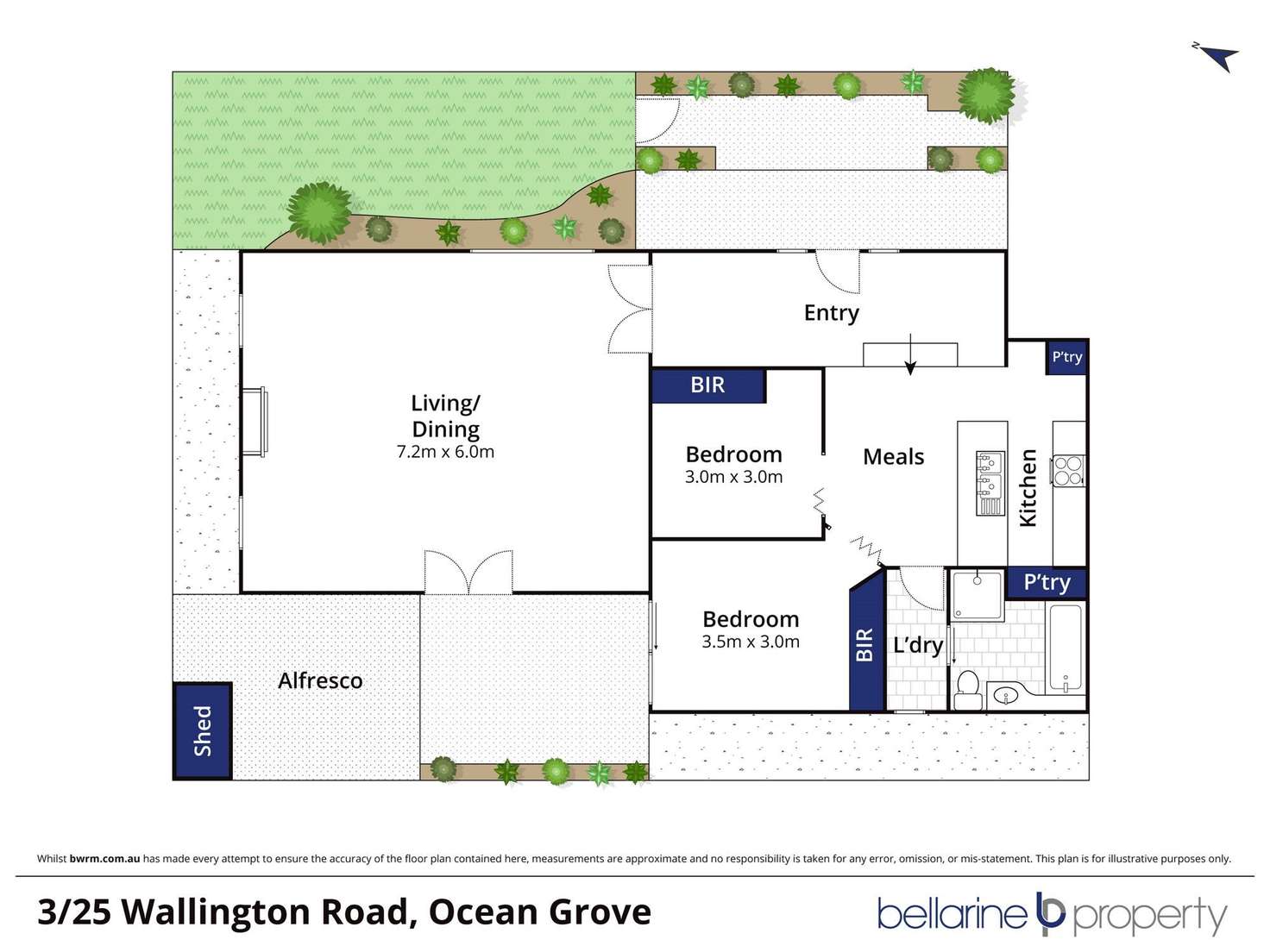 Floorplan of Homely unit listing, 3/25 Wallington Road, Ocean Grove VIC 3226