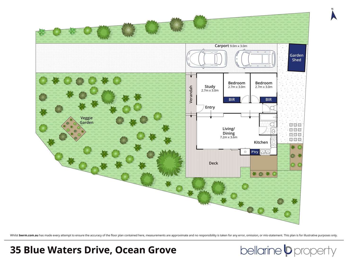 Floorplan of Homely house listing, 35 Blue Waters Drive, Ocean Grove VIC 3226