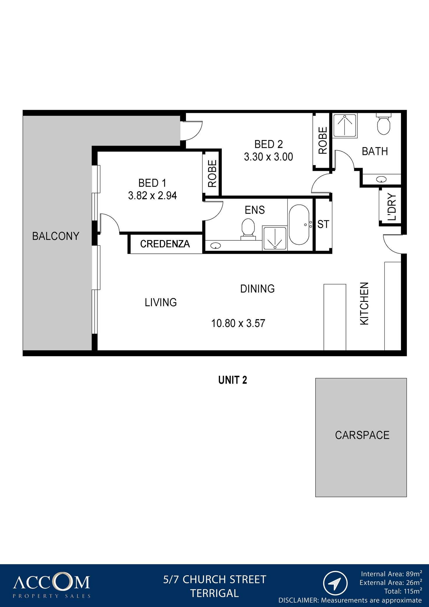 Floorplan of Homely apartment listing, 2/5-7 Church Street, Terrigal NSW 2260