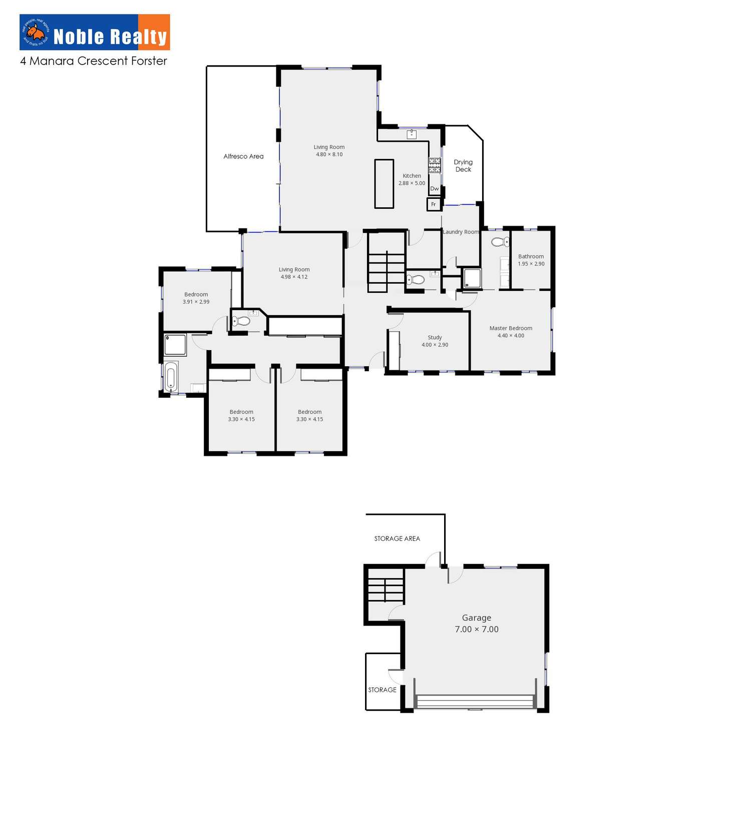 Floorplan of Homely house listing, 4 Manara Crescent, Forster NSW 2428