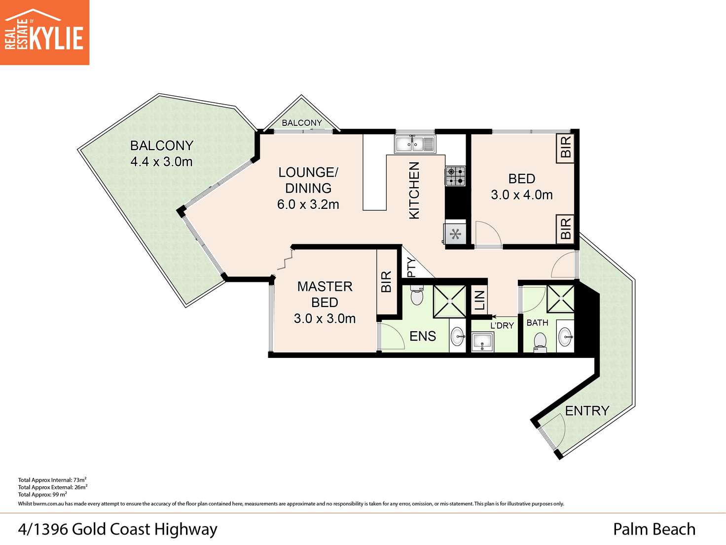 Floorplan of Homely unit listing, 4/1396 Gold Coast Highway, Palm Beach QLD 4221