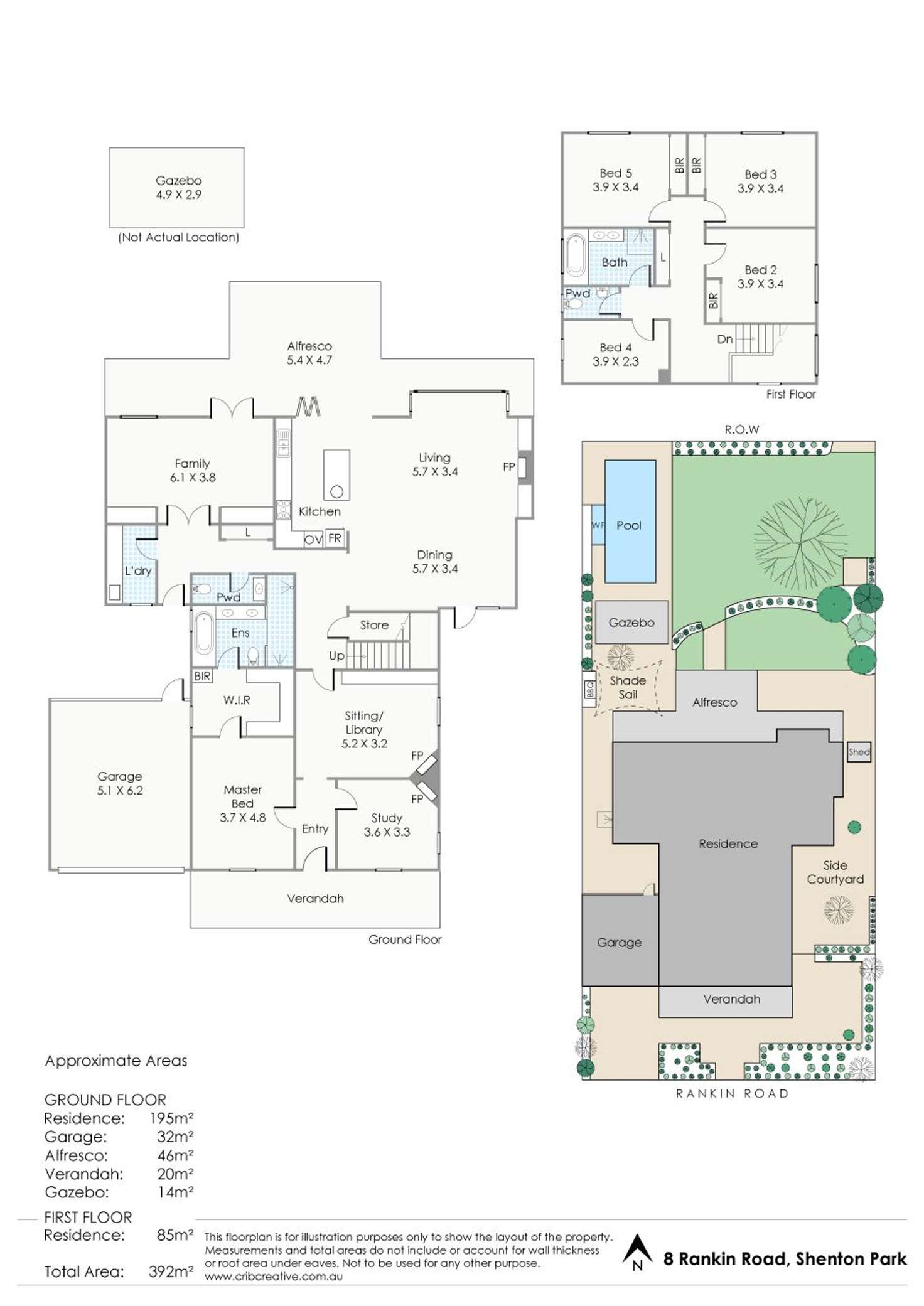 Floorplan of Homely house listing, 8 Rankin Road, Shenton Park WA 6008