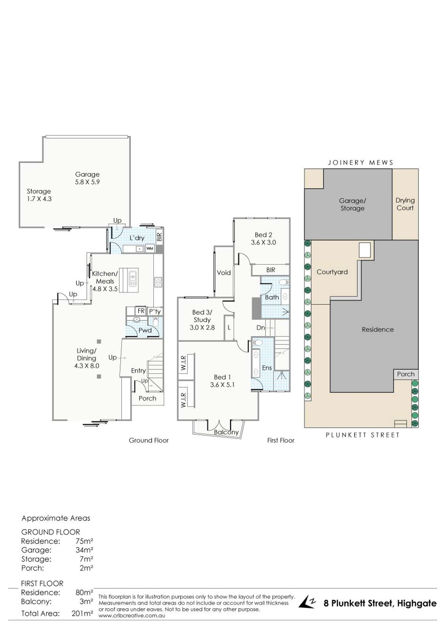 Floorplan of Homely house listing, 8 Plunkett Street, Highgate WA 6003