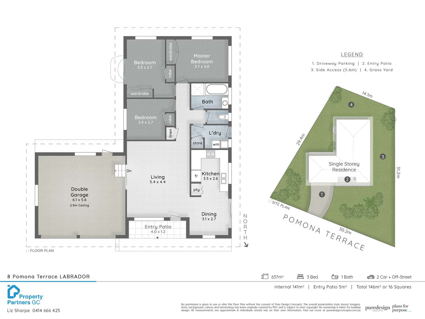 Floorplan of Homely house listing, 8 Pomona Terrace, Labrador QLD 4215