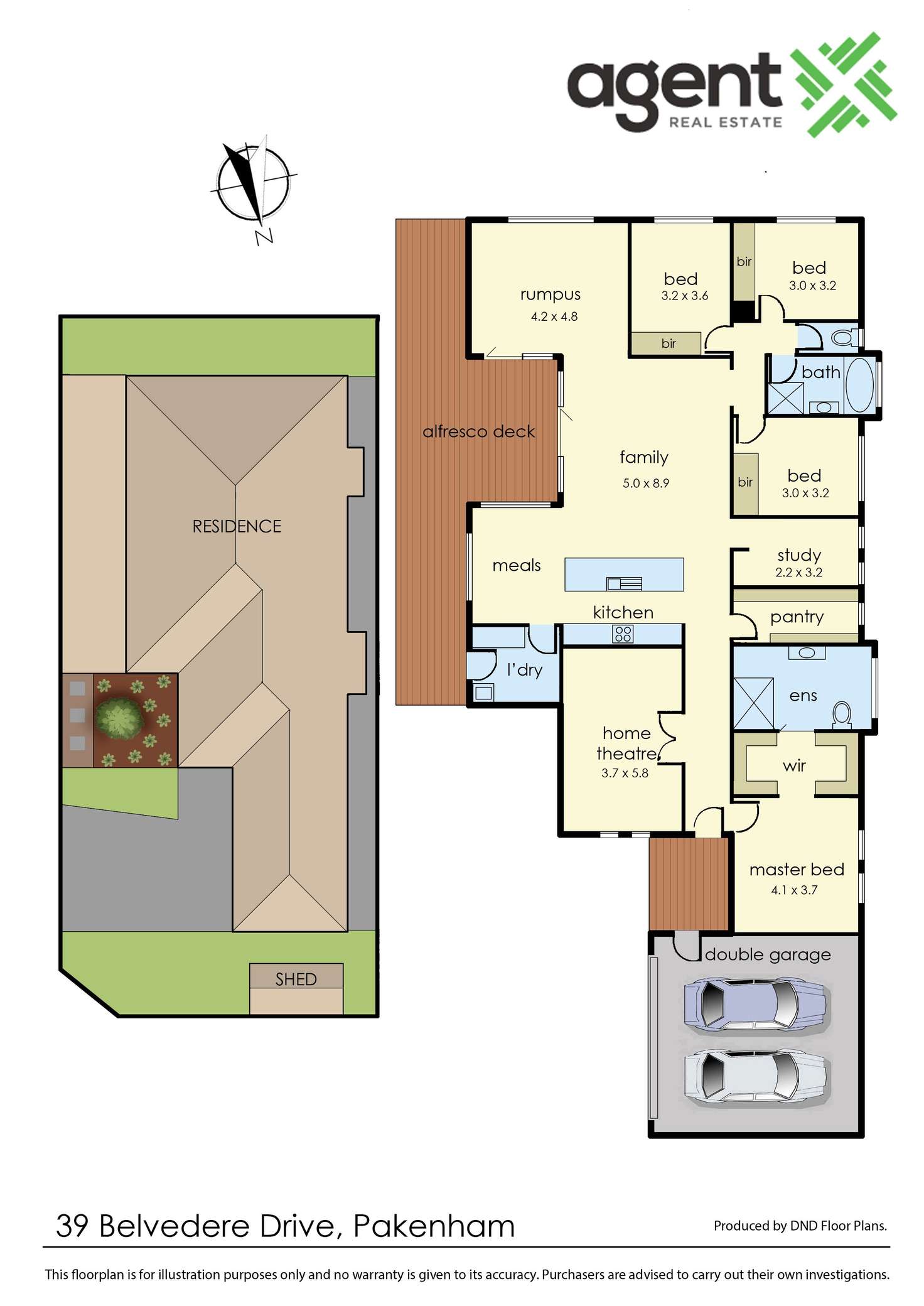 Floorplan of Homely house listing, 39 Belvedere Drive, Pakenham VIC 3810