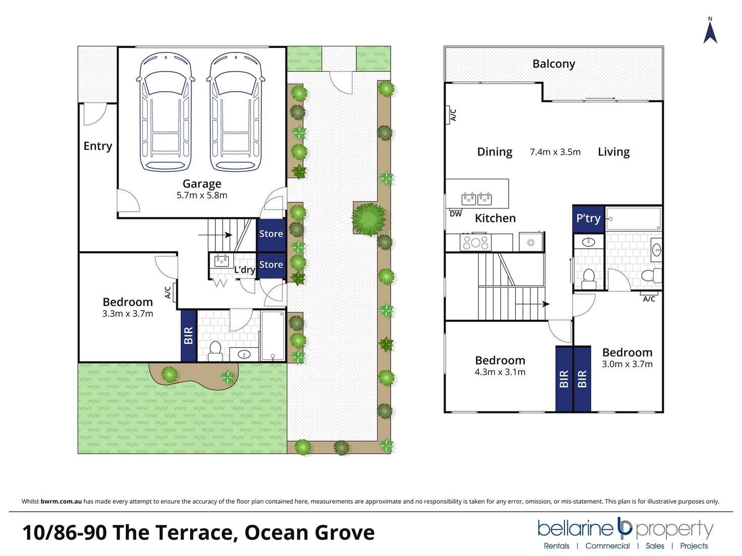 Floorplan of Homely townhouse listing, 10/86-90 The Terrace, Ocean Grove VIC 3226