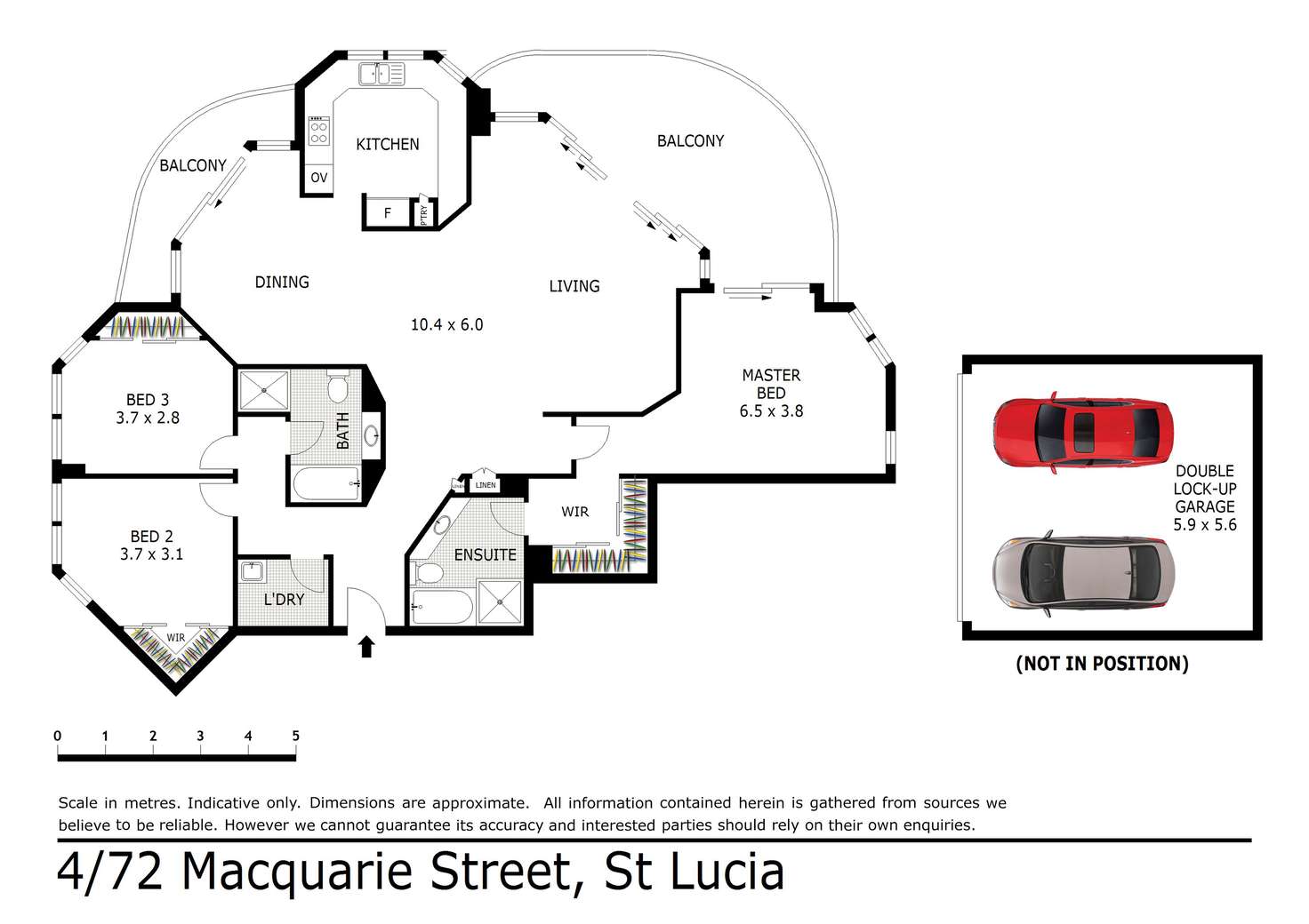 Floorplan of Homely unit listing, 4/72 Macquarie Street, St Lucia QLD 4067