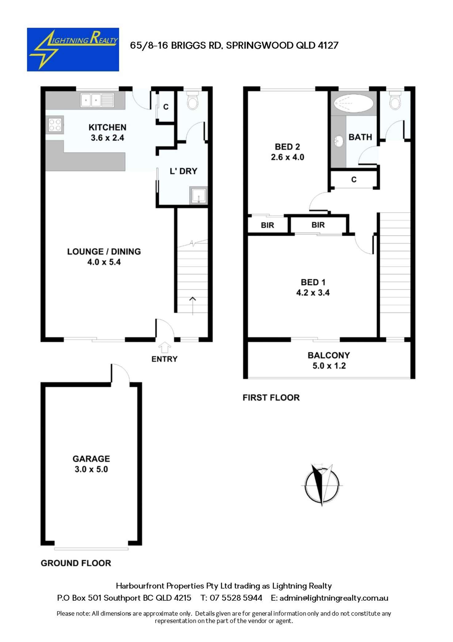 Floorplan of Homely townhouse listing, 65/8-16 Briggs Road, Springwood QLD 4127