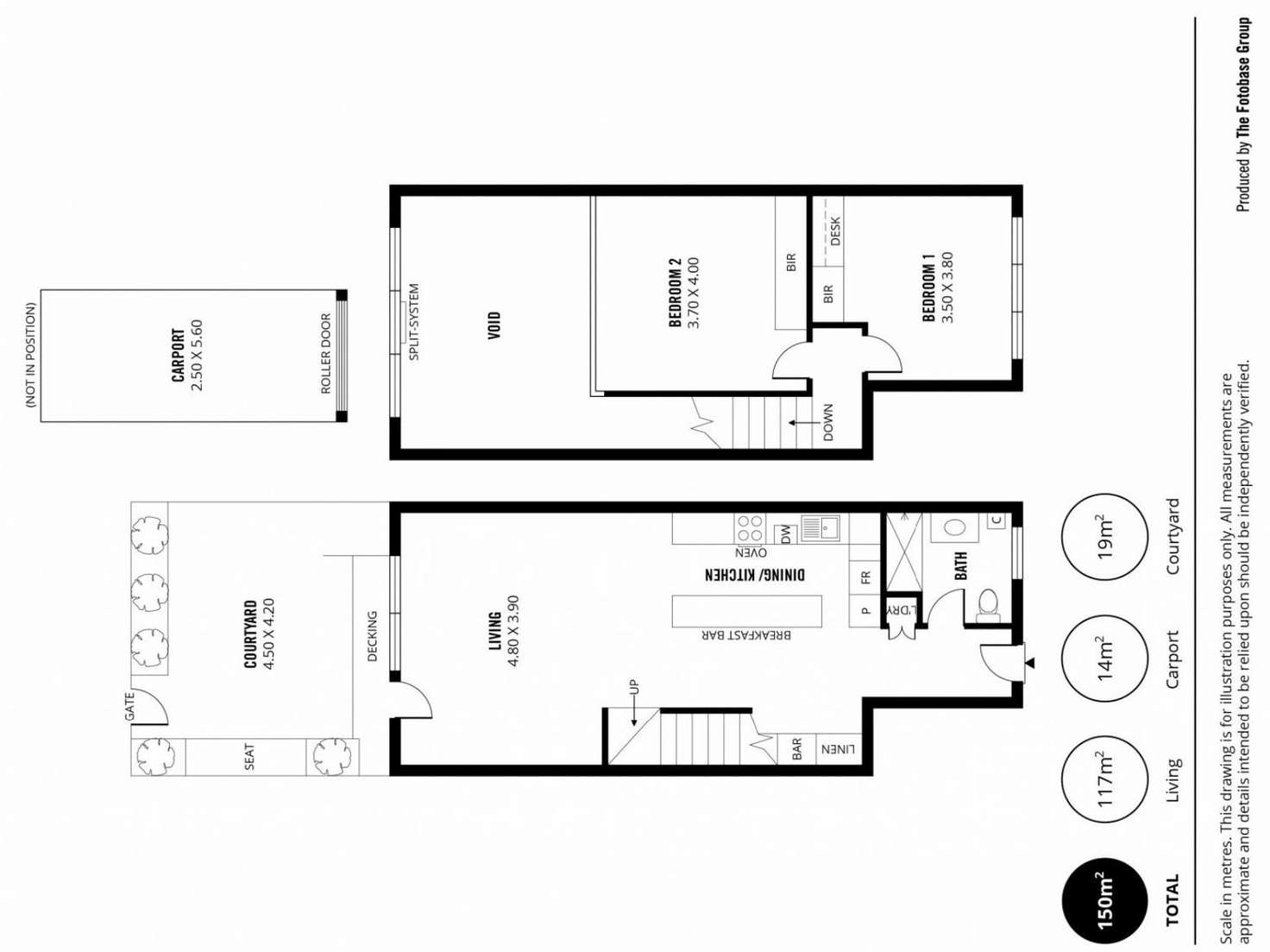 Floorplan of Homely townhouse listing, 3/52A Henry Street, Stepney SA 5069