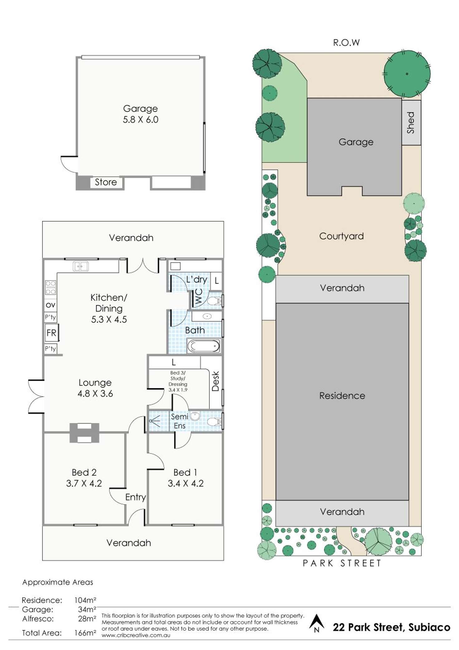 Floorplan of Homely house listing, 22 Park Street, Subiaco WA 6008