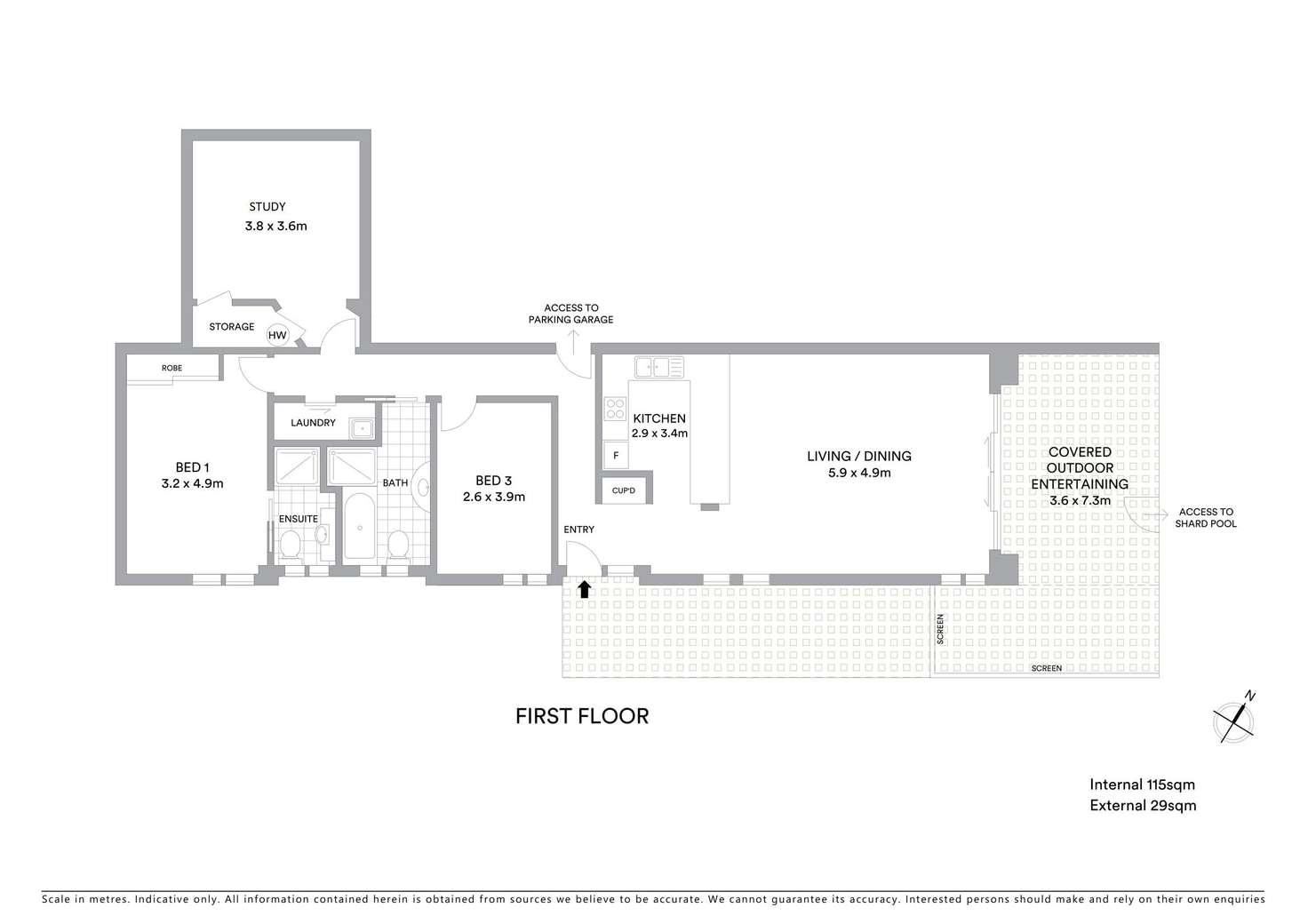 Floorplan of Homely apartment listing, 1/32 Campbell Crescent, Terrigal NSW 2260