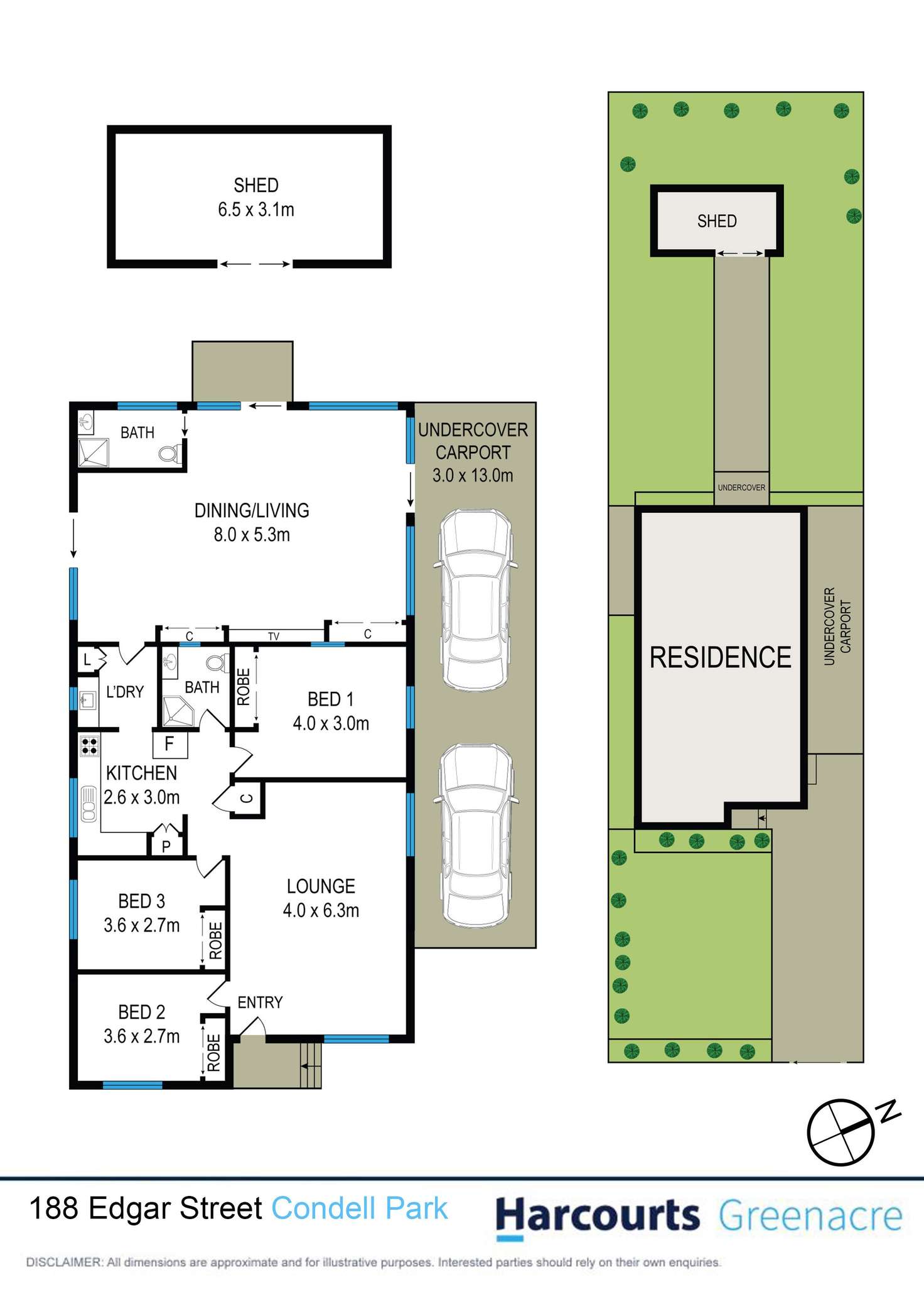 Floorplan of Homely house listing, 188 Edgar Street, Condell park NSW 2200