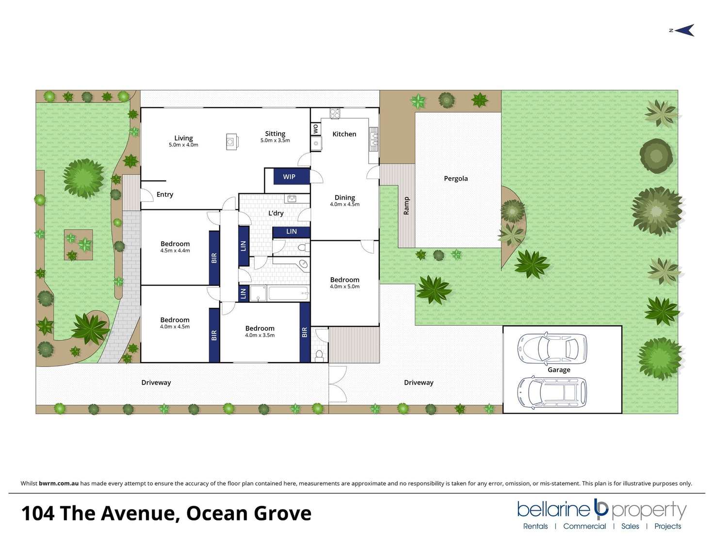 Floorplan of Homely house listing, 104 The Avenue, Ocean Grove VIC 3226