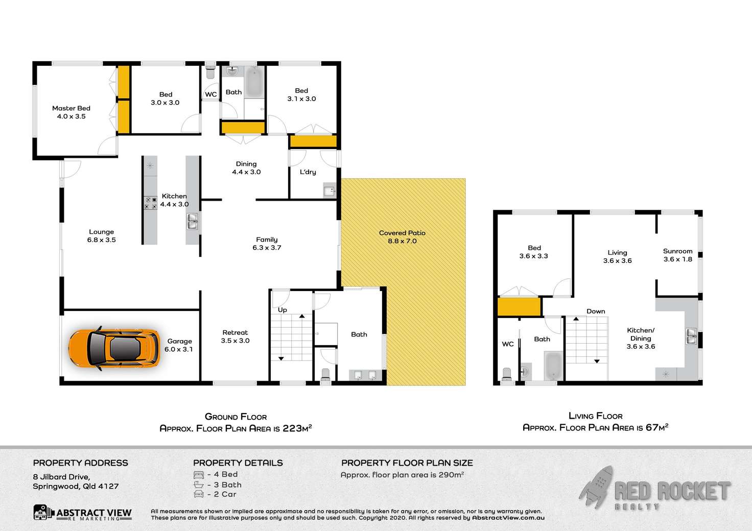 Floorplan of Homely house listing, 8 Jilbard Drive, Springwood QLD 4127