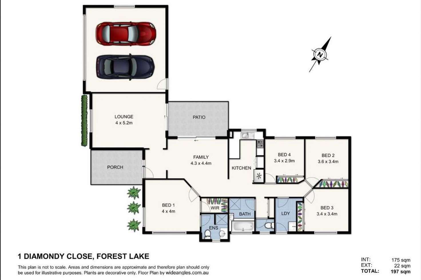 Floorplan of Homely house listing, 1 Diamondy Close, Forest Lake QLD 4078