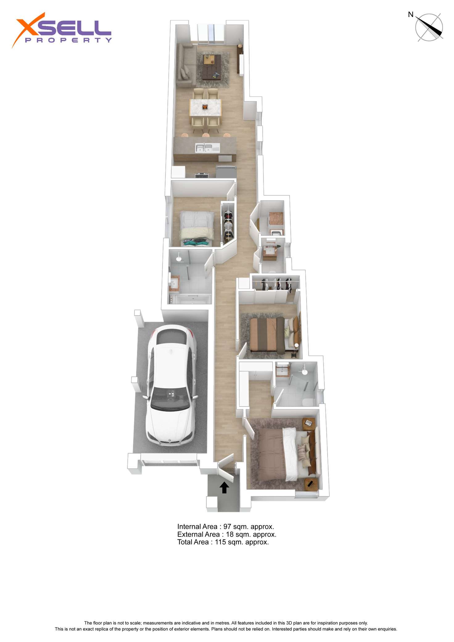 Floorplan of Homely house listing, 3A Tenya Road, Ingle Farm SA 5098