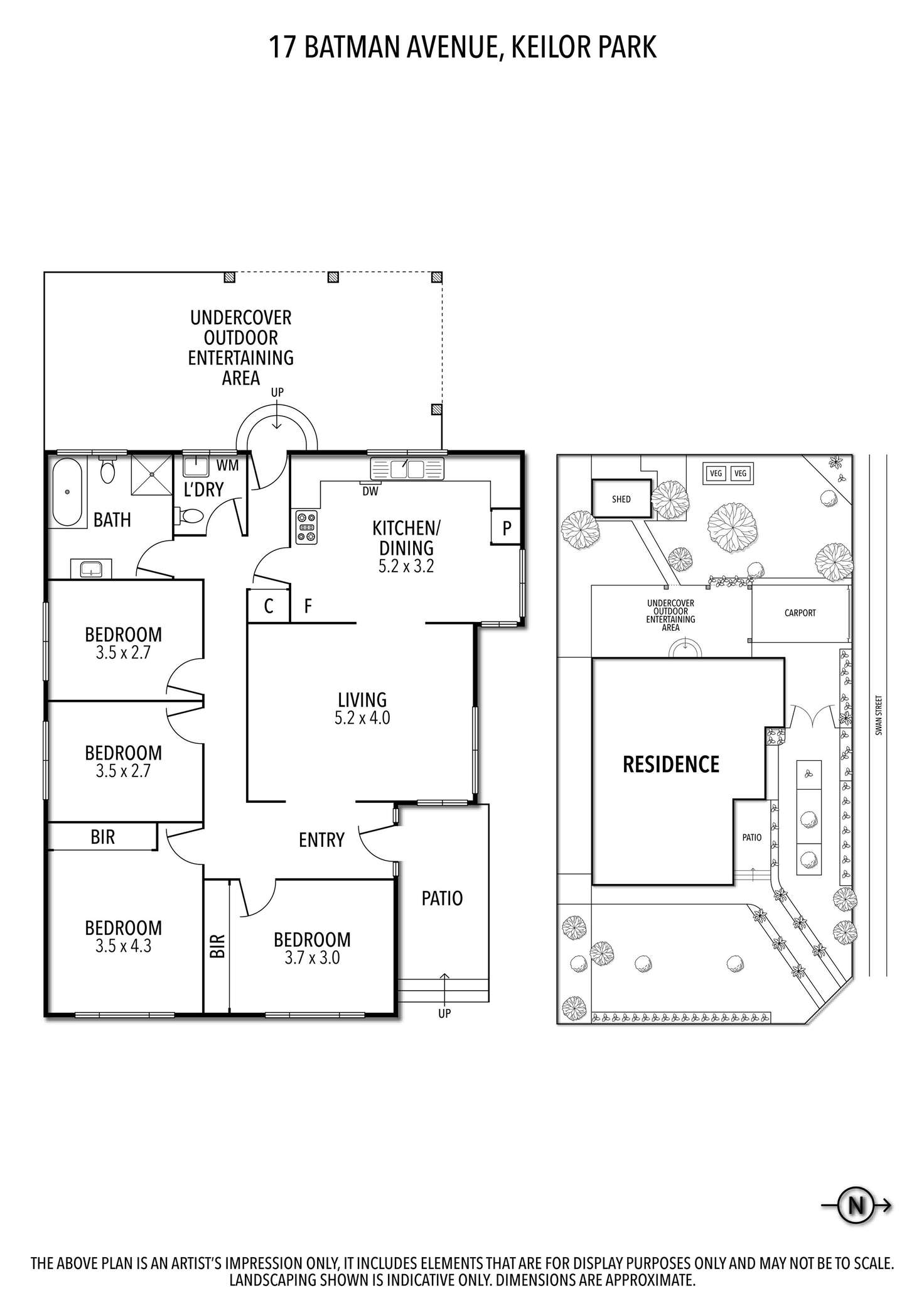 Floorplan of Homely house listing, 17 Batman Avenue, Keilor Park VIC 3042
