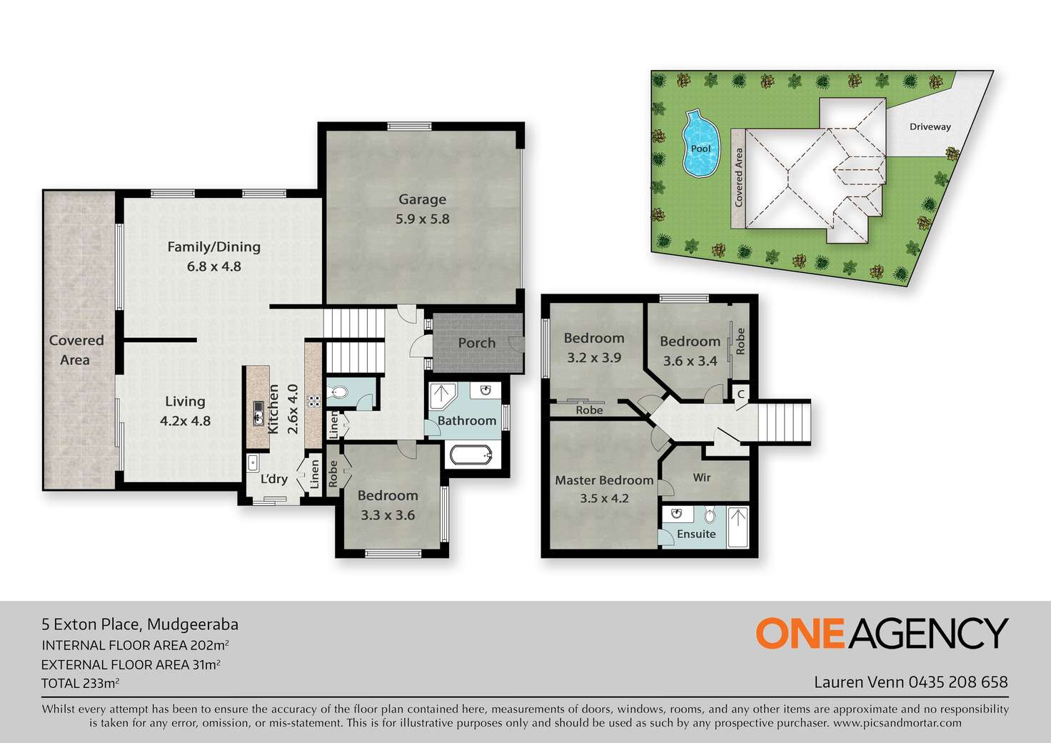 Floorplan of Homely house listing, 5 Exton Place, Mudgeeraba QLD 4213
