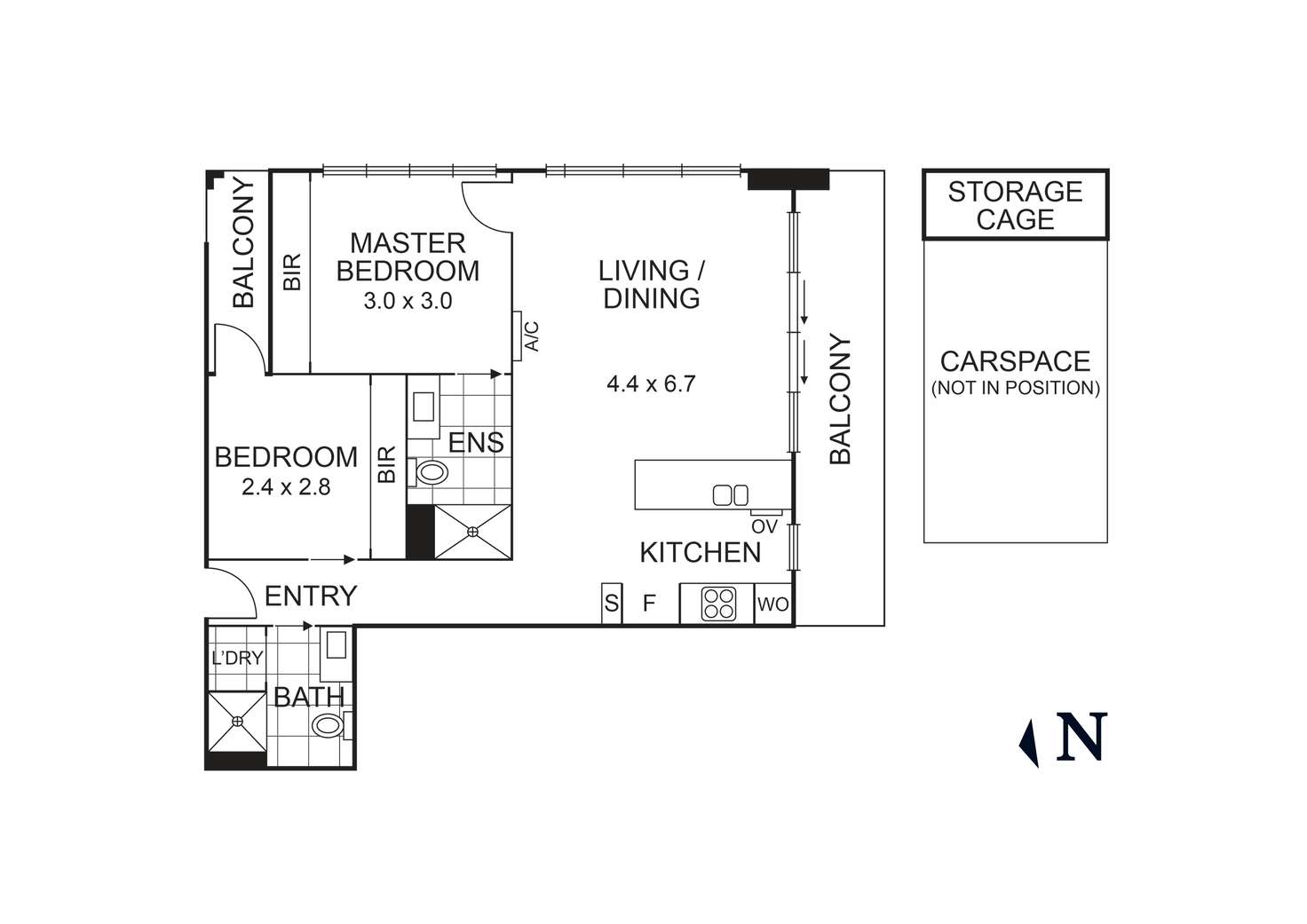 Floorplan of Homely apartment listing, 605/40 Hall Street, Moonee Ponds VIC 3039