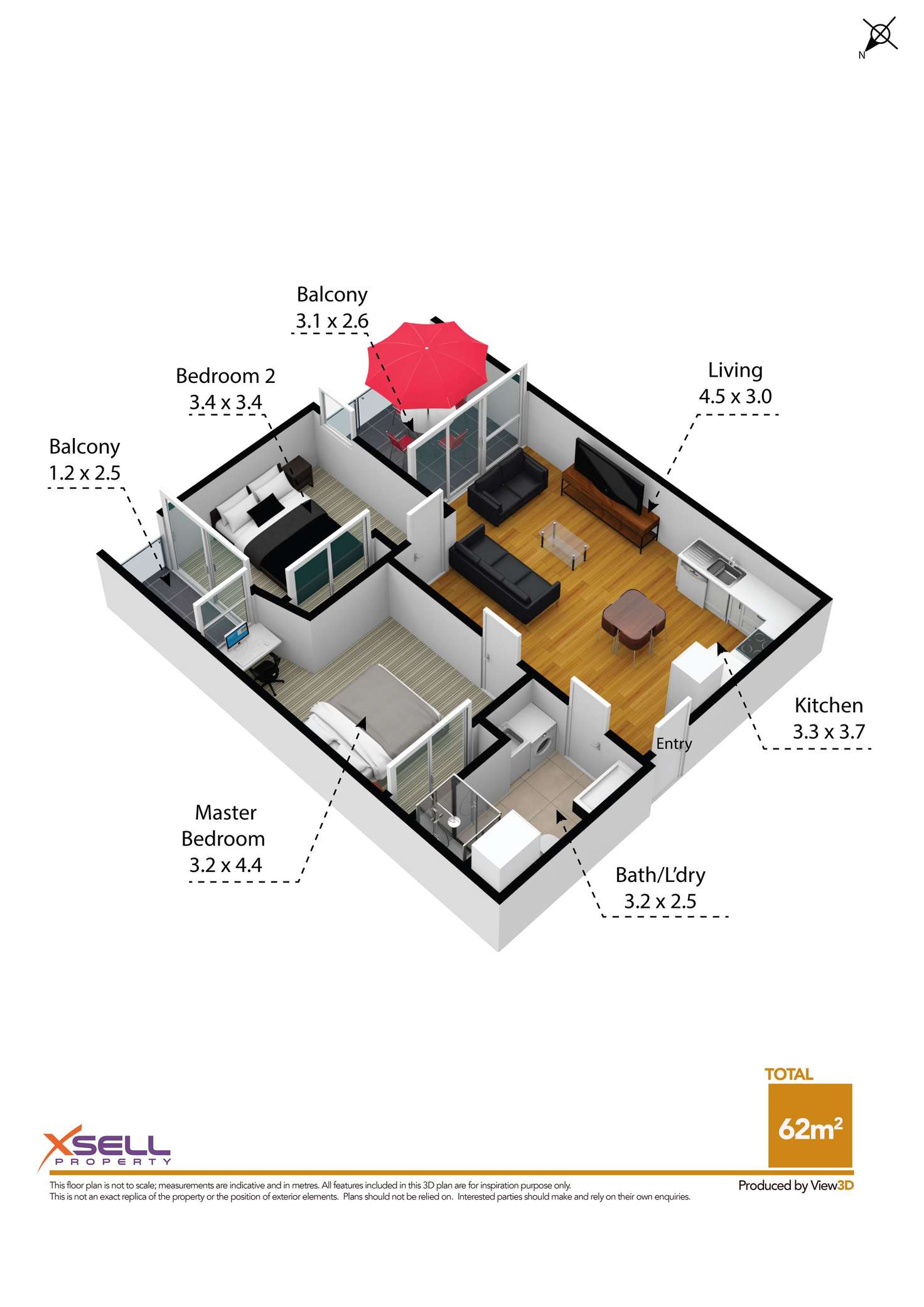 Floorplan of Homely apartment listing, 1103/102 Waymouth Street, Adelaide SA 5000
