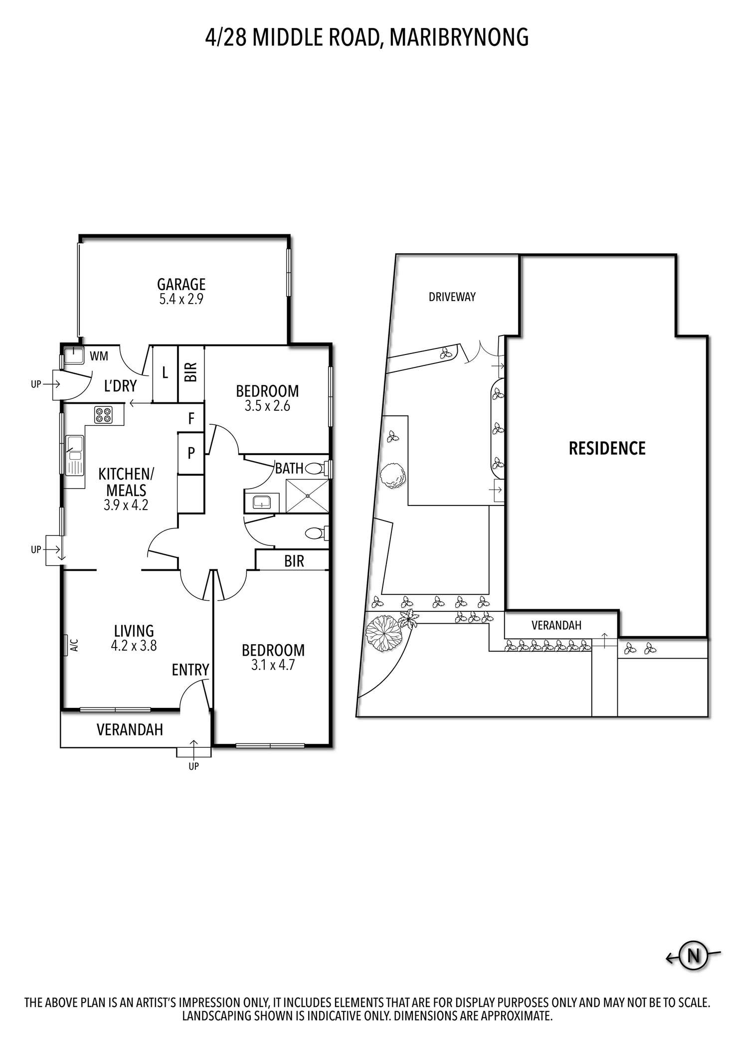 Floorplan of Homely unit listing, 4/28 Middle Road, Maribyrnong VIC 3032