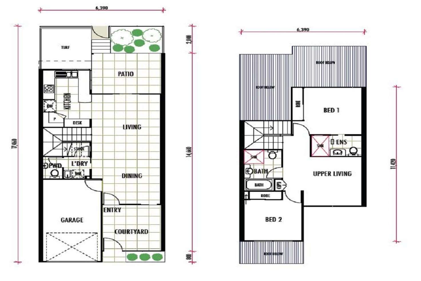 Floorplan of Homely townhouse listing, 38/1 Hibbertia St, Mountain Creek QLD 4557