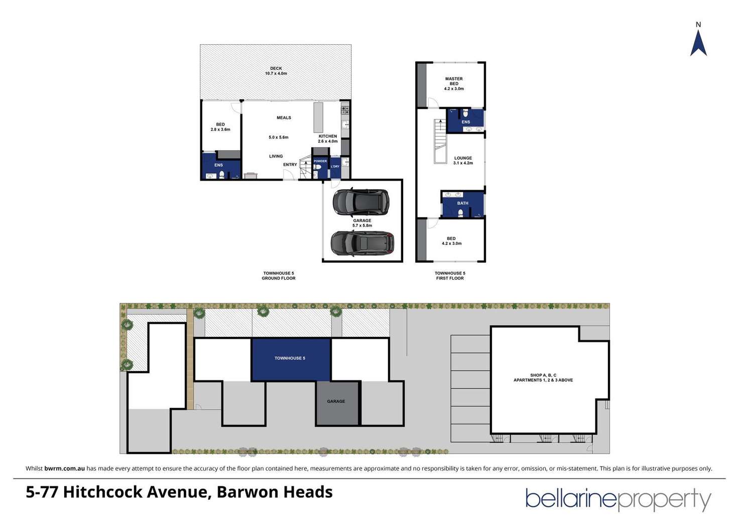Floorplan of Homely townhouse listing, 5/77 Hitchcock Avenue, Barwon Heads VIC 3227