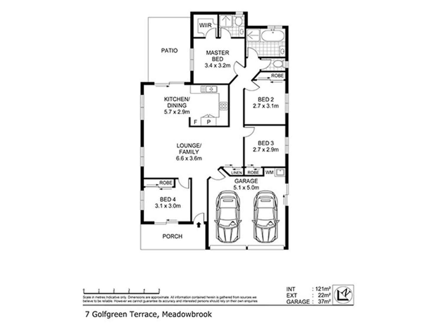 Floorplan of Homely house listing, 7 Golfgreen Terrace, Meadowbrook QLD 4131