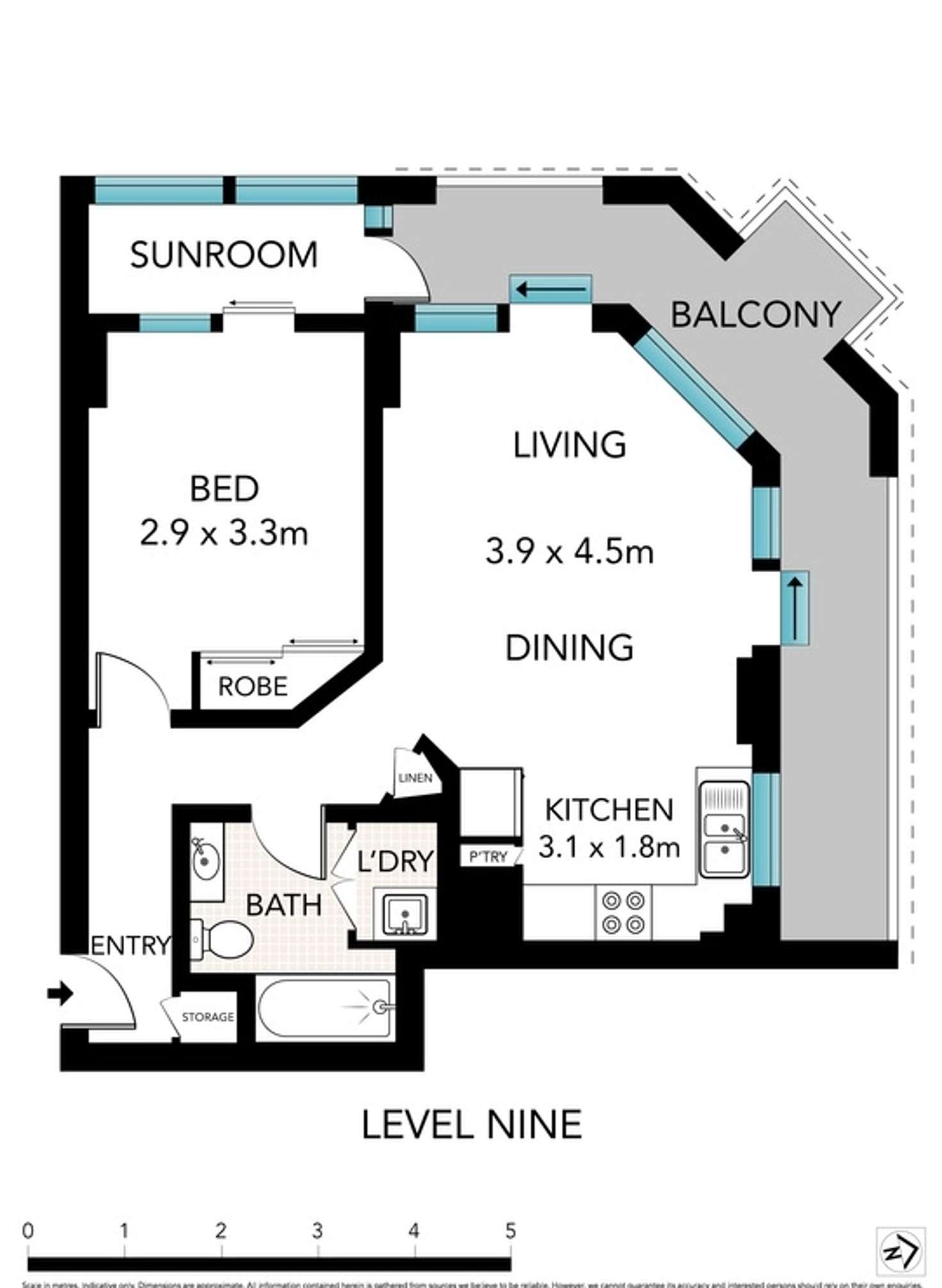 Floorplan of Homely apartment listing, 94/28 Pelican Street, Surry Hills NSW 2010