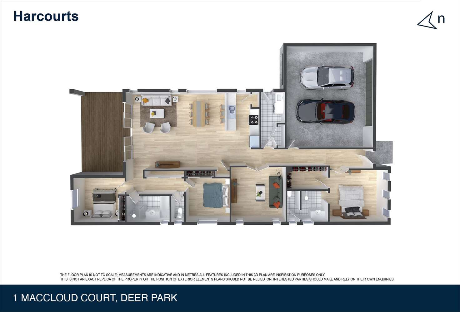 Floorplan of Homely house listing, 1 Maccloud Court, Deer Park VIC 3023
