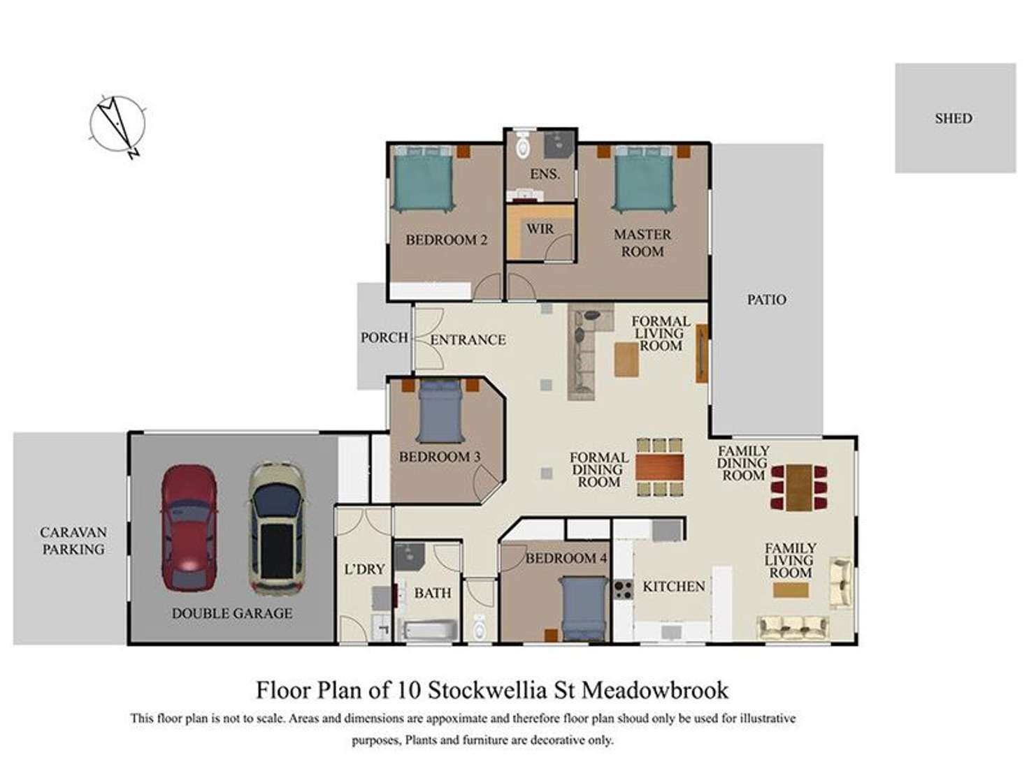 Floorplan of Homely house listing, 10 Stockwellia Street, Meadowbrook QLD 4131