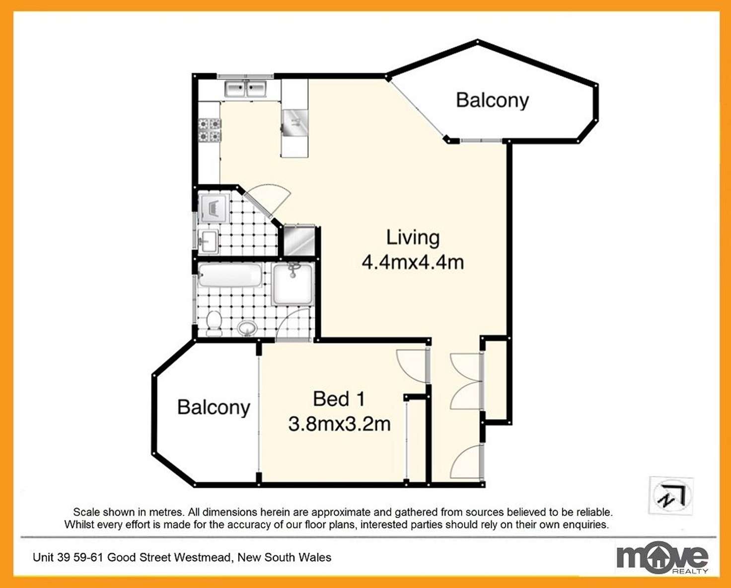 Floorplan of Homely apartment listing, 39/59-61 Good St, Westmead NSW 2145