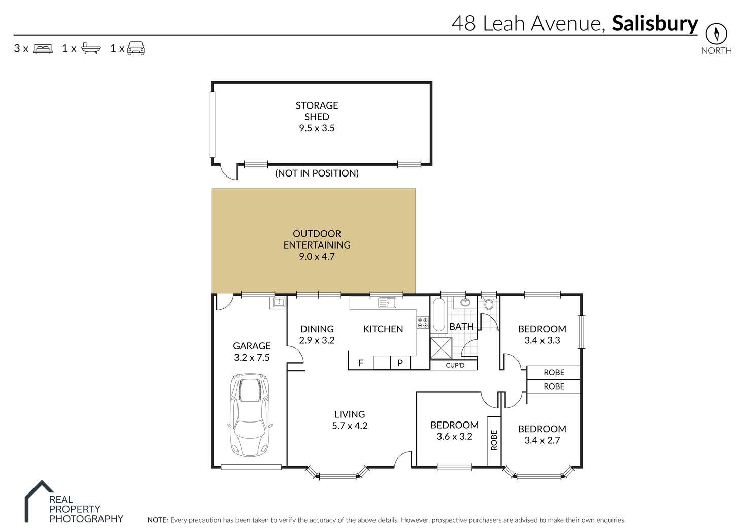 Floorplan of Homely house listing, 48 Leah Ave, Salisbury QLD 4107