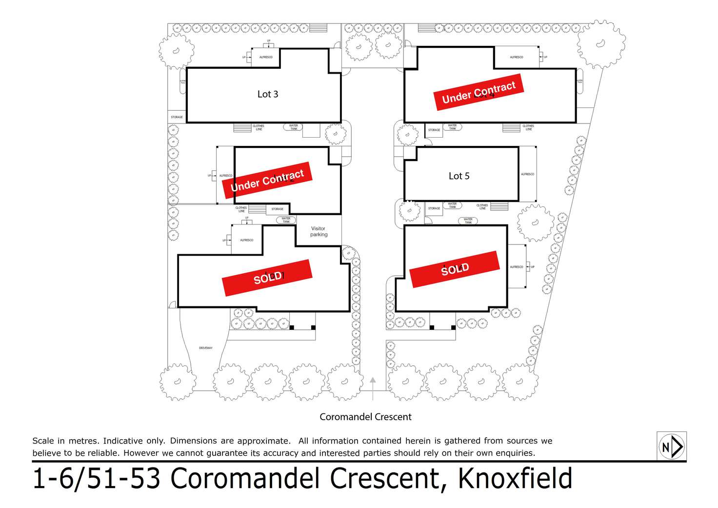 Floorplan of Homely townhouse listing, Lot 5/51-53 Coromandel Crescent, Knoxfield VIC 3180
