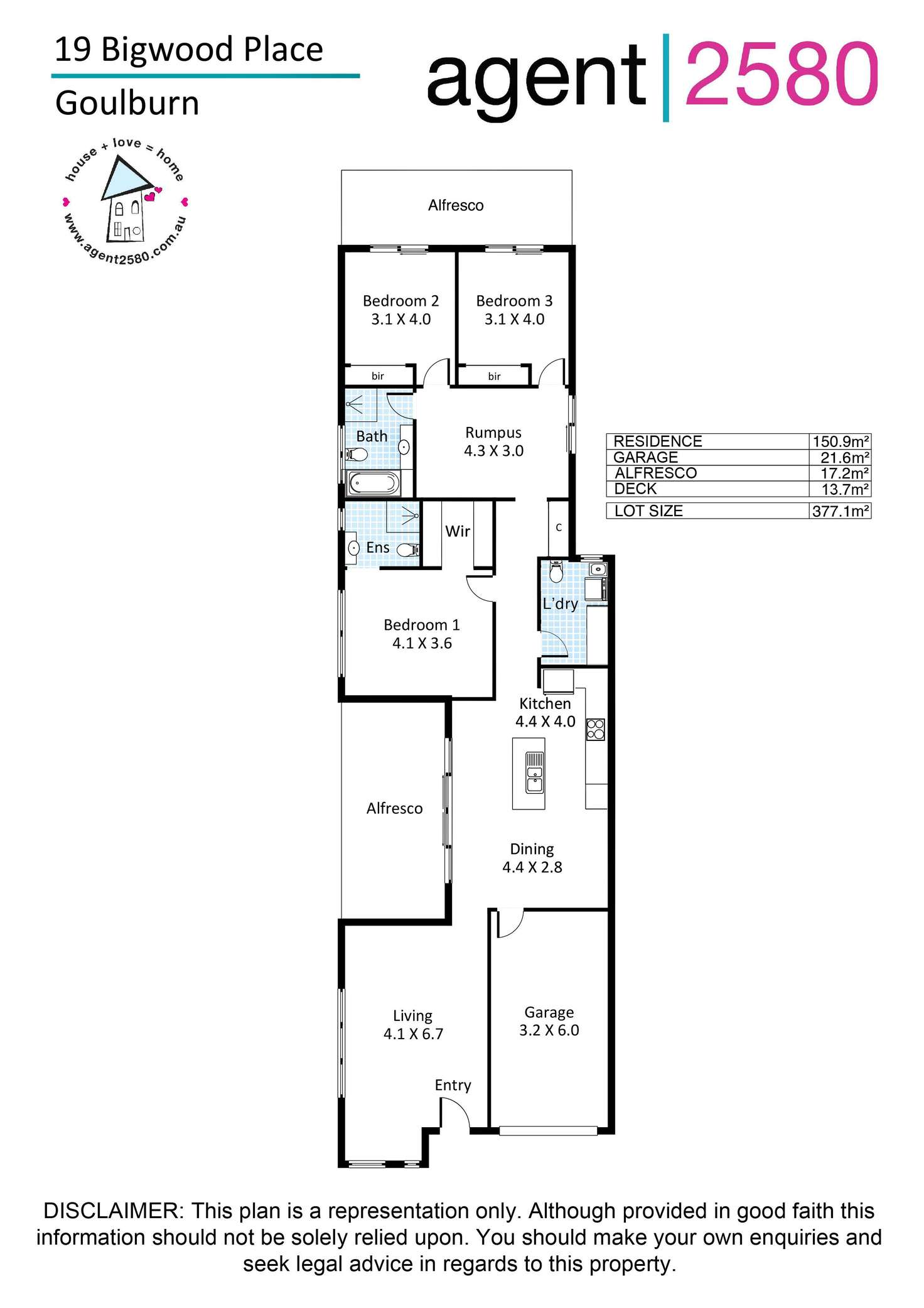 Floorplan of Homely house listing, 19a Bigwood Place, Goulburn NSW 2580