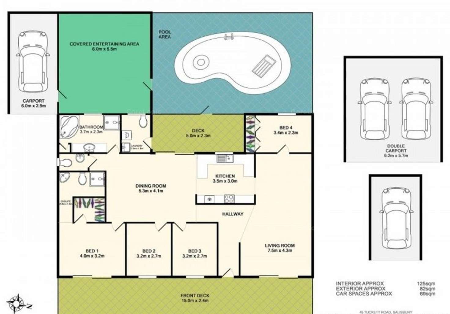 Floorplan of Homely house listing, 45 Tuckett Road, Salisbury QLD 4107