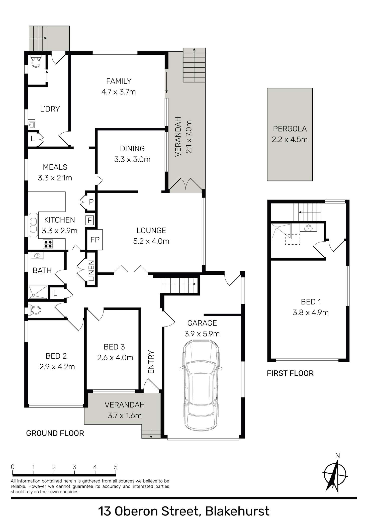Floorplan of Homely house listing, 13 Oberon Street, Blakehurst NSW 2221