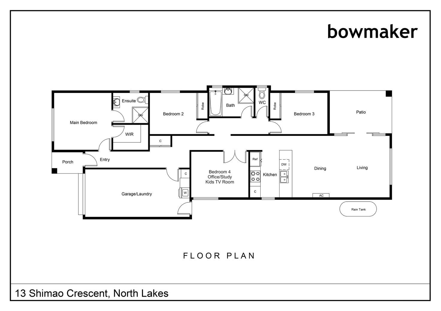 Floorplan of Homely house listing, 13 Shimao Crescent, North Lakes QLD 4509
