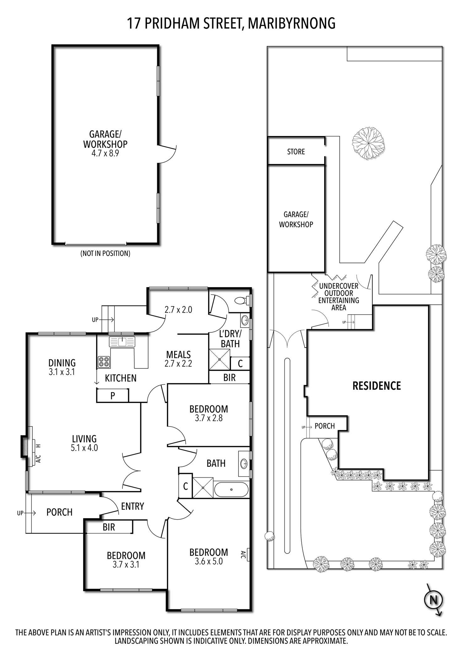 Floorplan of Homely house listing, 17 Pridham Street, Maribyrnong VIC 3032