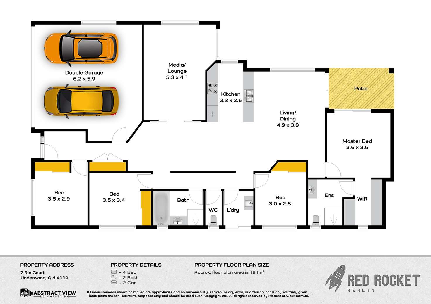 Floorplan of Homely house listing, 7 Rio Court, Underwood QLD 4119