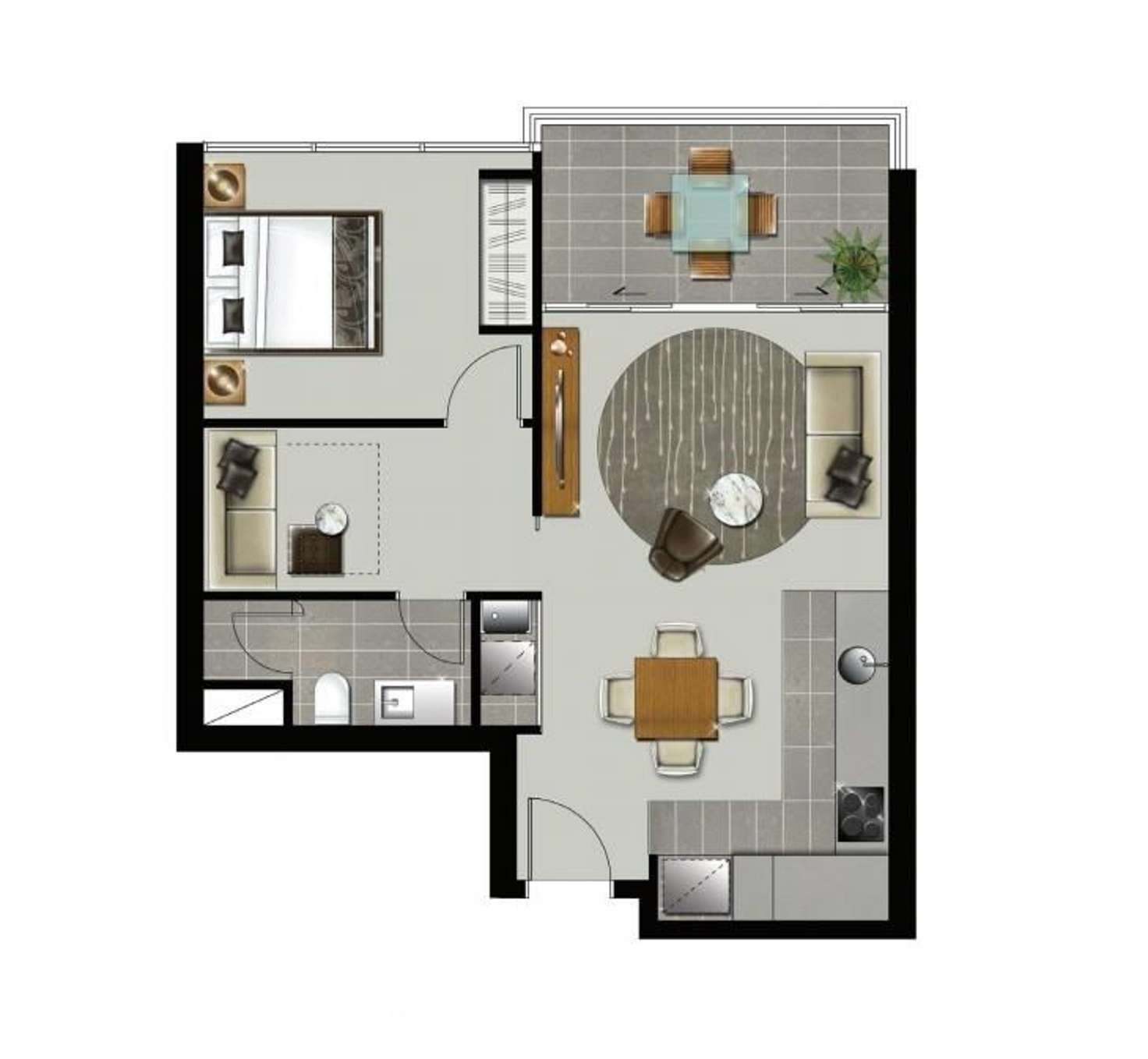 Floorplan of Homely apartment listing, 902/55 Railway Terrace, Milton QLD 4064