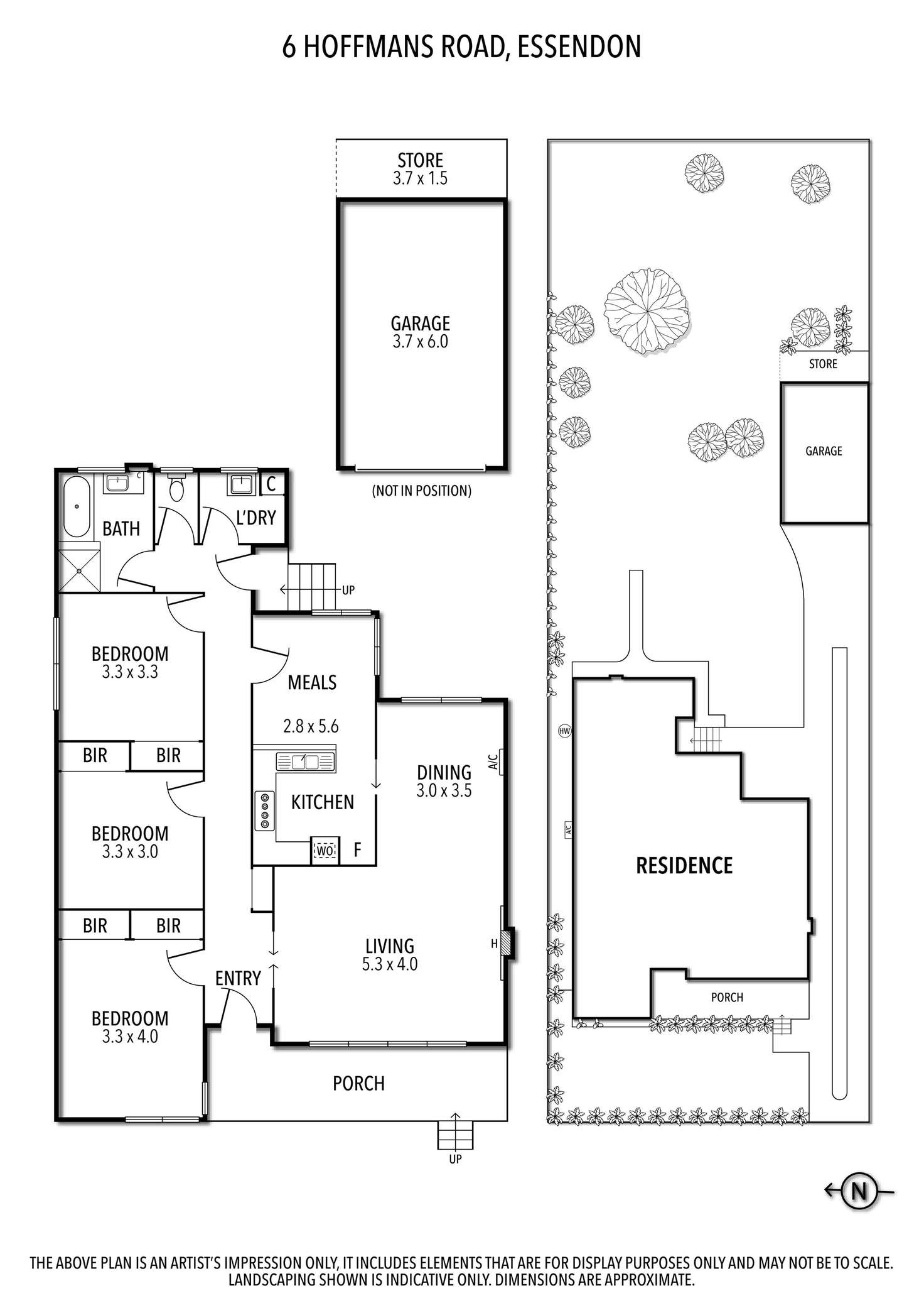 Floorplan of Homely house listing, 6 Hoffmans Road, Essendon VIC 3040