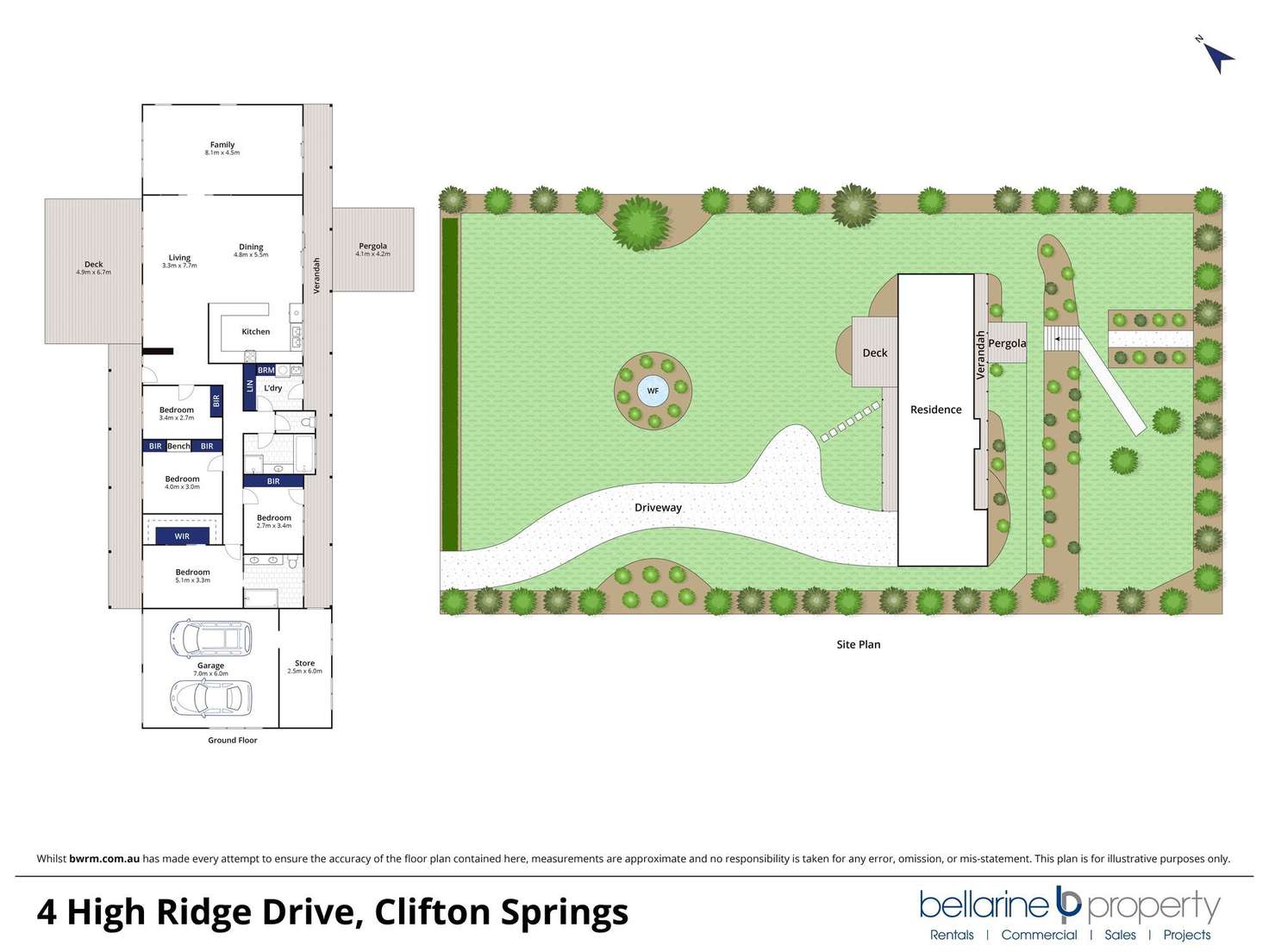 Floorplan of Homely acreageSemiRural listing, 4 High Ridge Drive, Clifton Springs VIC 3222