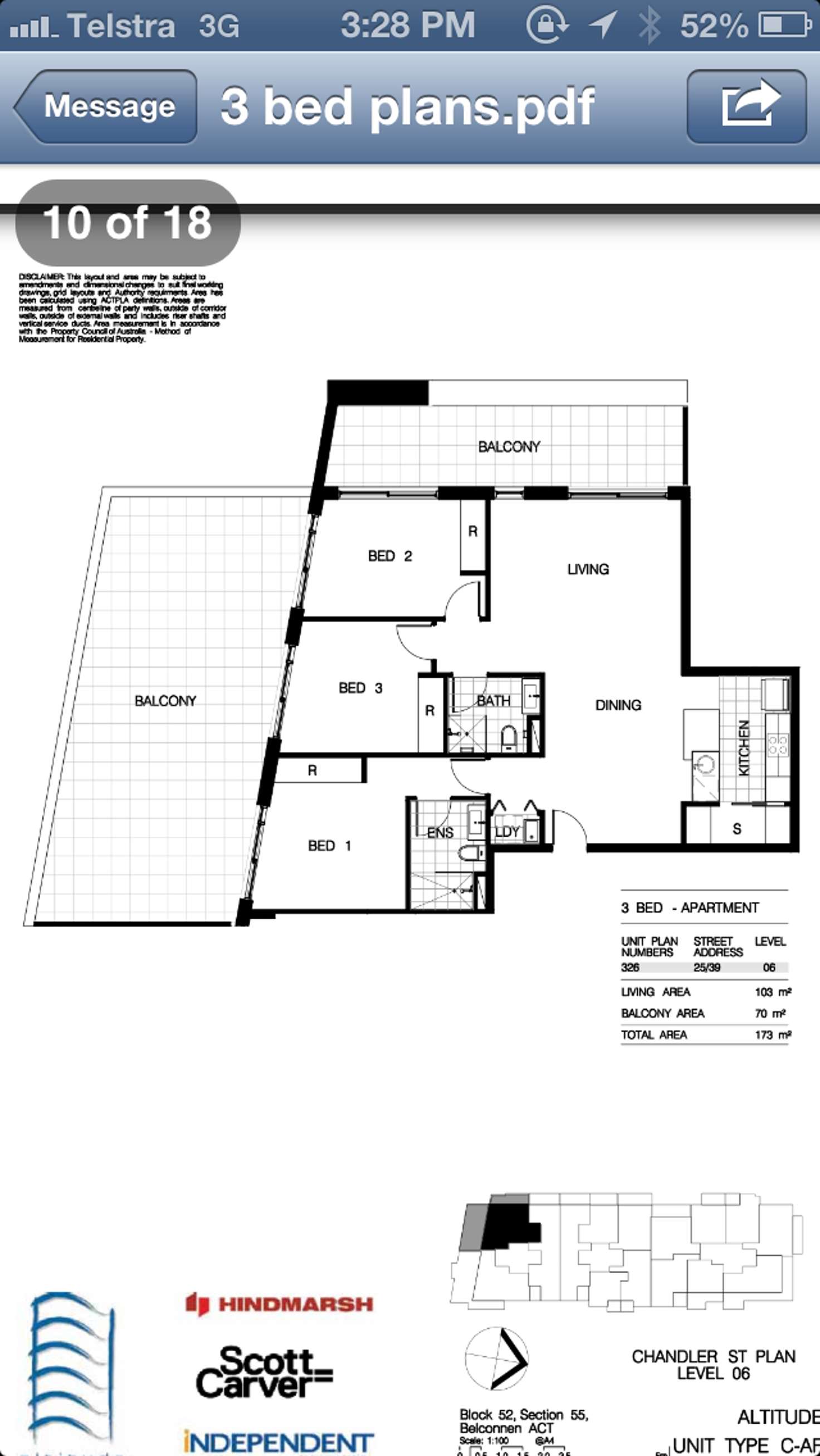Floorplan of Homely apartment listing, 26/39 Chandler Street, Belconnen ACT 2617