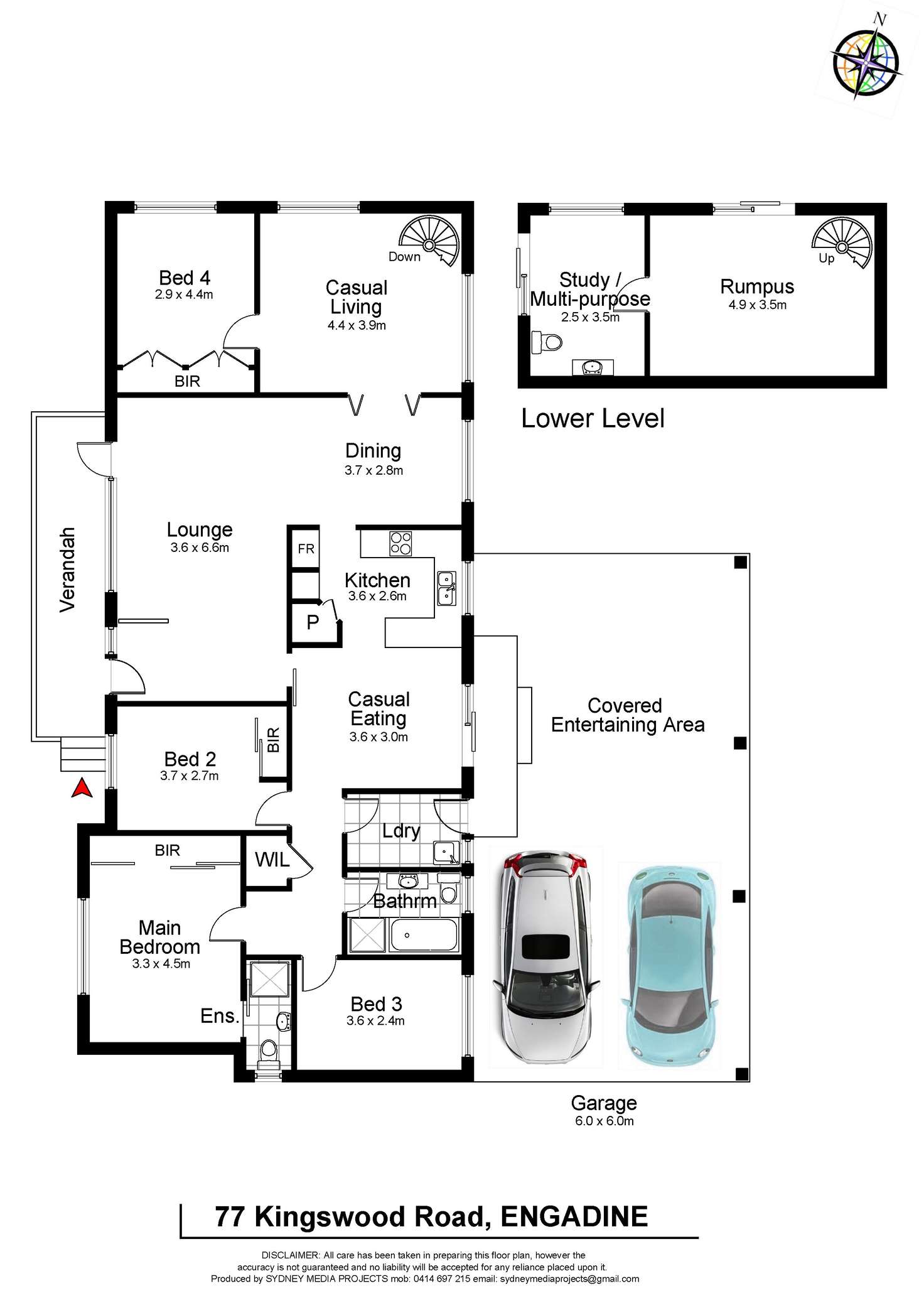 Floorplan of Homely house listing, 77 Kingswood Road, Engadine NSW 2233