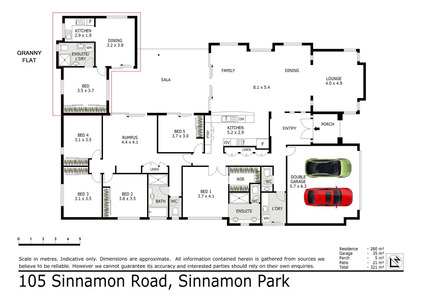 Floorplan of Homely house listing, 105 Sinnamon Road, Sinnamon Park QLD 4073
