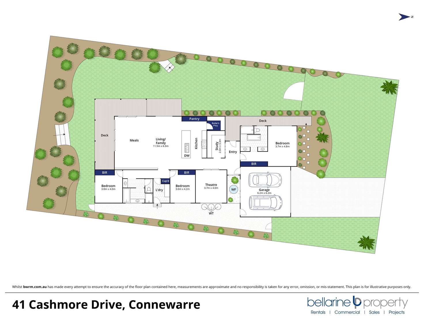 Floorplan of Homely house listing, 41 Cashmore Drive, Connewarre VIC 3227